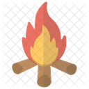 Feuer Flamme Campingfeuer Symbol