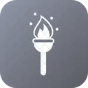 Feuer Camping Flamme Icon