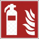 Feuer Sicherheit Feuerloscher Symbol