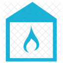 Feuer Haus Gebaude Symbol