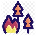 Baum Feuer Wald Symbol