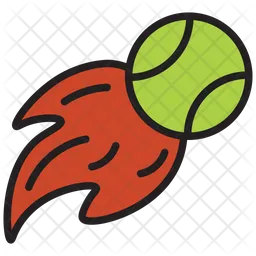 Feuer-Tennisball  Symbol