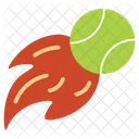 Feuer-Tennisball  Symbol