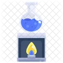 Feuer Unter Der Flasche Flasche Feuer Symbol