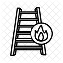 Feuerleiter Rettung Leiter Symbol