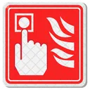 Brandschutzknopf  Symbol