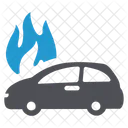 Fahrzeug Flamme Feuer Icon