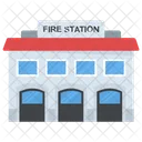 Feuer Station Haus Symbol