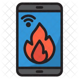 Feuerwarnung  Symbol