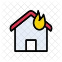 Haus Flamme Gebaude Symbol