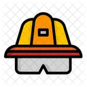 Feuerwehrmann Gasmaske Helm Symbol Symbol