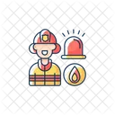 Feuerwehrleute  Symbol