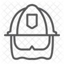 Feuerwehrmann Helm Ausrustung Symbol