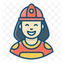 Feuerwehrfrau Feuerspringerin Feuerwehrfrau Symbol