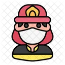 Feuerwehrmann Avatar Mann Symbol