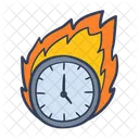 Feuerzeit Zeit Feuer Symbol