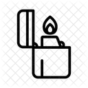 Camping Feuerzeug Symbol