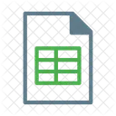 Feuille De Calcul Tableau Donnees Icône