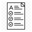 Feuille de réponses  Icône