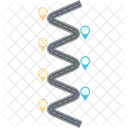 Infographie De La Feuille De Route Icône