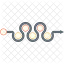 Infographie De La Feuille De Route Icône