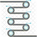 Infographie De La Feuille De Route Icône