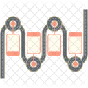 Infographie De La Feuille De Route Icône