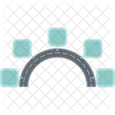 Infographie De La Feuille De Route Icône