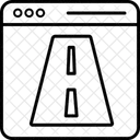 Carte Routiere Emplacement Carte Icône