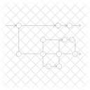 Feuille De Route Prise De Decision Schema Icône