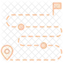 Feuille De Route Du Succes Icône