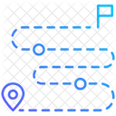 Feuille De Route Du Succes Icône