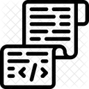 Feuille de script  Icône