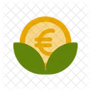 Feuille Deuro Euro Argent Icon