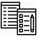 Feuille d'examen  Icône