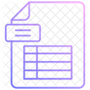 Feuille Excel Document Fichier Icon