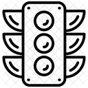 Feux De Signalisation Feux De Circulation Panneaux Routiers Icône
