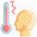 Fever High Thermometer Icon
