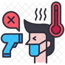 Fever Hot Thermometer Icon