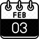 Fevereiro Dias Do Calendario Hora E Data Icon