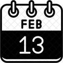 Fevereiro Dias Do Calendario Hora E Data Icon