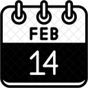 Fevereiro Dias Do Calendario Hora E Data Icon