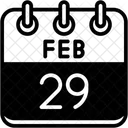Fevereiro Dias Do Calendario Hora E Data Icon