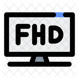 Fhd television  Icon