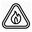 Fiammable Caution Alert Symbol