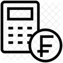Distintivo De Firance Calculadora Moeda Ícone