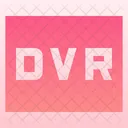 DVR、デバイス、電気 アイコン