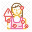 Fibromyalgia Woman Disease Icon
