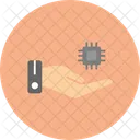 Chips Manuais Mao Processador Icon