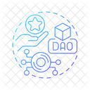 Descentralizado Token Social Ícone